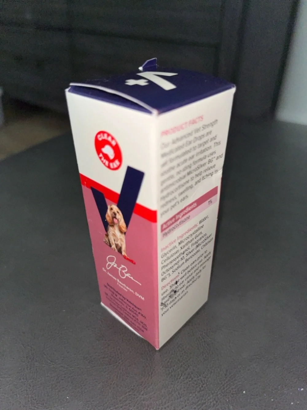 OticBliss Medicated Ear Drops for Dogs - Pink